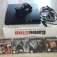 PS3 Slim 120 GB Usata + 4 giochi usati