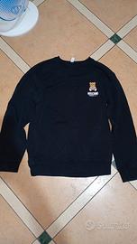 felpa moschino nera originale 