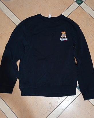 felpa moschino nera originale 