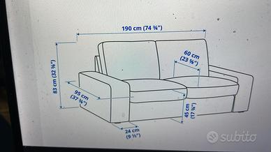 Divano kivik ikea due posti