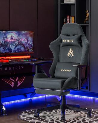 Sedia da Gaming/Ufficio Reclinabile + poggia piedi