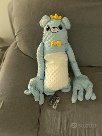 Lotto neonato:Cuscino peluche+libretto