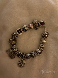 Bracciale Pandora con 16 charm argento 925