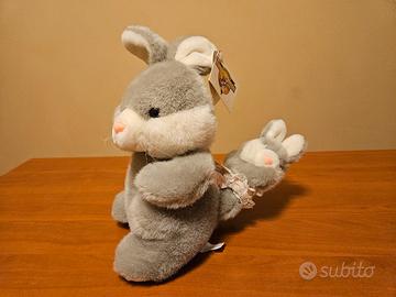 Conigli adulto e cucciolo di peluche Edilio Parodi