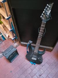 chitarra elettrica + ampli Ibanez "Gio"