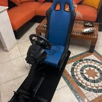 Sedia e volante da gaiming