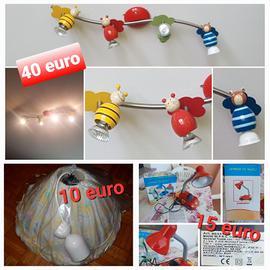 Lampada a forma di macchinina + altri lampadari