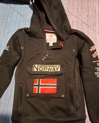 Felpa Norway nera taglia 10 anni