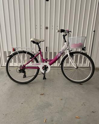 Bicicletta bambina 8-12 24” pollici esperia rosa