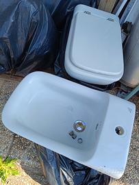 lavandino bidet wc con tavoletta 