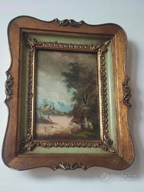 Quadro Olio fine 800 Scuola Francese Firmato