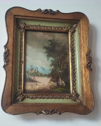 Quadro Olio fine 800 Scuola Francese Firmato