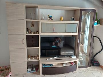 Parete attrezzata in rovere