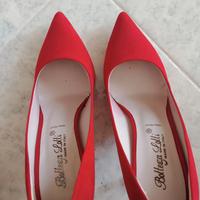 Scarpe rosse tacco alto décolleté,  Bottega Lotti