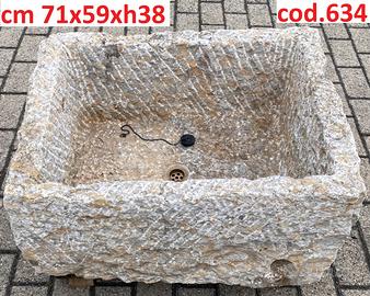 Lavello fontana vasca rustico di recupero inpietra