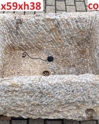 Lavello fontana vasca rustico di recupero inpietra