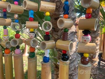 Carillon campanello vento bambu