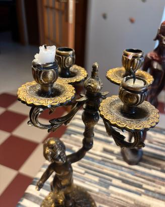 Candelabro a 5 Fiamme Stile Barocco