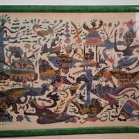 Grande  quadro batik  tailandese