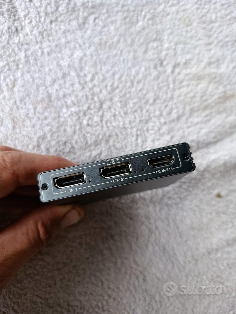 VEDINDUST DisplayPort Splitter 1 in 3 Out DP to DP Video Converter 4K@60Hz Supports MST and SST Modes Extended View MST Only for Windows