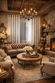 Tendaggio completo di tre tende come foto