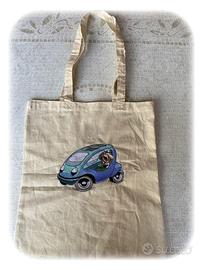 Borsa Shopper ricamata a macchina