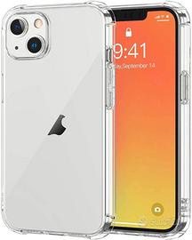 CUSTODIA cover IPHONE 14 13 CLEAR PROTETTIVA TRASP