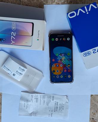 Smartphone Vivo y72 5g, con scontrino e difetto