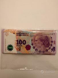 LOTTO 330 BANCONOTE ARGENTINE UNC-fascete bancarie