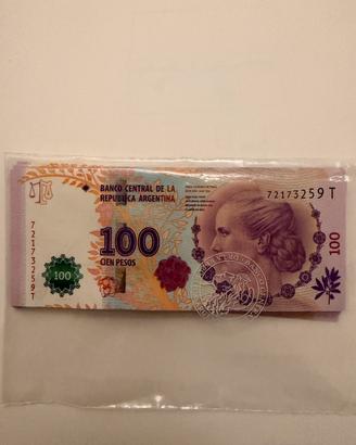 LOTTO 330 BANCONOTE ARGENTINE UNC-fascete bancarie