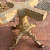 Base tavolo in legno da restaurare