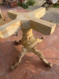 Base tavolo in legno da restaurare