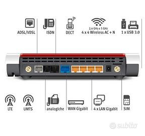 Modem/router fritz!box 6890 lte nuovo mai usato.