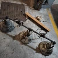Lampadario  stile industriale