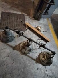 Lampadario  stile industriale