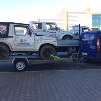 Carrello rimorchio porta auto basculante