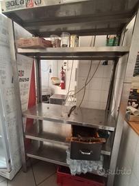 Scaffale acciaio 4 ripiani riposizionabili