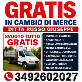 Sgombero gratis 3492602027