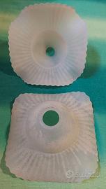 Coppia plafoniere in vetro opaco – stile classico