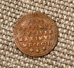 Pio VII (1800-1823) Quattrino 1802