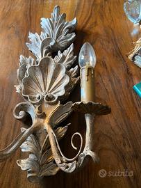 Coppia lampade shabby