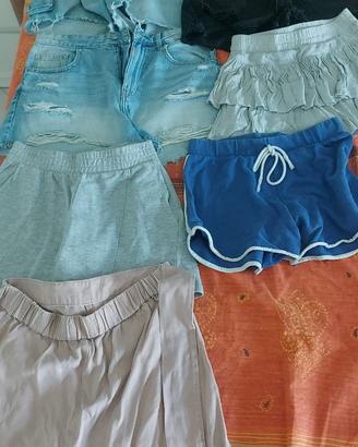 7 short ragazza mango tezenis pull&bear tg40