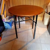 Tavolo Tavolino legno struttura ferro allungabile