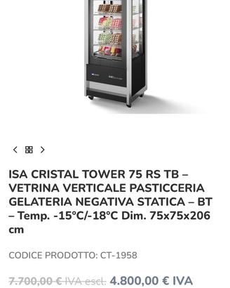 Vetrina refrigerante isa VERO AFFAR€