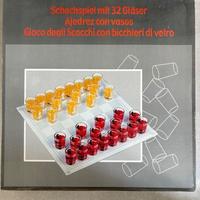 Gioco di scacchi "alcolico" in cristallo