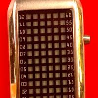 Orologio LED watch 72 led gialli acciaio