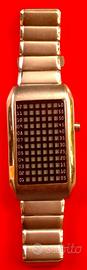 Orologio LED watch 72 led gialli acciaio