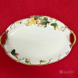 vassoio ceramica italiana decorato a mano 