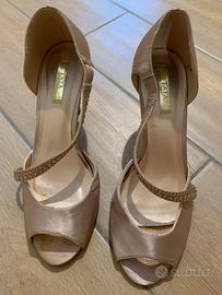 Scarpe in raso rosa n37