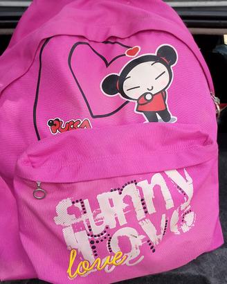 Zaino Pucca Seven Funny Love Rosa 